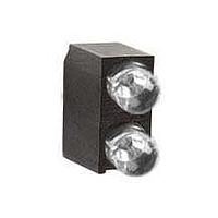 BIVAR H201CHD LED Circuit Board Indicators LED Assembly, Right Angle, 3mm LED, Bi-Level, 1 Station, HE Red, Diffused Lens.