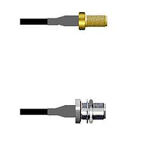 Amphenol Custom Cable Q-2V01T0003084i RF Cable Assemblies SMA-SJ/N-SJB G174 84I