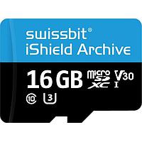 Thẻ MicroSD Thẻ microSD công nghiệp, PS-66u iShield Archive, 16 GB, Flash 3D PSLC, -40C đến +85C Swissbit SFSD016GN1PT1MT-I-5E-07P-SW6