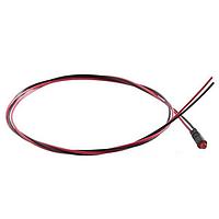 BIVAR PM3SRDW6.0 Indicators Standard Panel Mount Indicators, 2 Leaded, 3mm Super Red LED with Diffused Lens, 6 in. Wire.