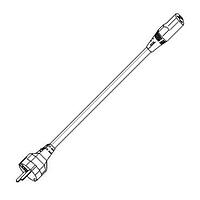 Volex 17850 10 C3 AC電源コード 3 x 1.0mm2 10A/250V 6フィート5インチ (2.0m) ブラック