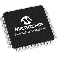 Microchip Technology dsPIC33CK512MP710-I/PT DSP - Digital Signal Processors & Controllers dsPIC33C 100MHz,512K Dual Panel Flash,128K RAM,CAN-FD,OpAmps,12bit ADCs, PWM