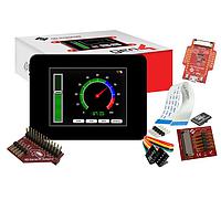4D Systems SK-gen4-32D-CLB-PI Display Development Tools Starter Kit for gen4-uLCD-32D-CLB-PI with 4D Serial Pi Adaptor, 4D-UPA  , 4GB Industrial microSD Card, 150 mm FFC Cable, 5-way female-to-female ribbon cable with male-to-male adaptor