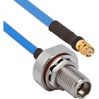 Amphenol SV Microwave FSSMP-085-FB292-120 RF Cable Assemblies SMP Straight F  2.92mm BKHD F 12"Cable