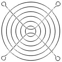 Lưới Bảo Vệ Quạt Dạng Dây 92mm, Mạ Niken Chrome Bóng Qualtek Electronics 08174