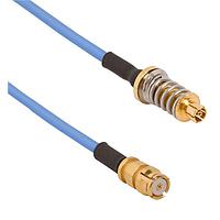 Amphenol SV Microwave FV67SMPM-047-FSSMP-060 RF Cable Assemblies VITA 67.1/2 SMPM SMP Straight F 6"Cable
