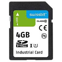 Thẻ SD Công nghiệp SD Card, S-56, 4 GB, Flash 3D PSLC, -40C đến +85C Swissbit SFSD004GL2AM1TO-I-5E-22P-STD