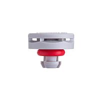 Amphenol LTW VENT-PQ1NGY-N8002 Accessories Pressure Relief Vent, Snap-In Plastic, > 3000ml/min at 7 kPa, ePTFE (Hydrophobic), Gray, IP69K