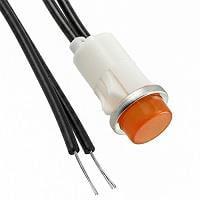 VCC 1050C3 Neon Panel Mount Indicators AMBER DIFFUSED 1/2" MOUNTING HOLE