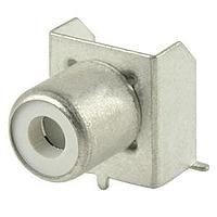 Đầu nối Phono RCA jack, 1P, màu đỏ, SMT, màu trắng, đóng gói T&R Same Sky (formerly CUI Devices) RCJ-013-SMT-TR