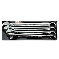 TOPTUL GAAT0407 Offset Super-Torque Combination Wrench Set (4 pcs, 15°)