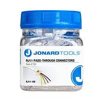 Đầu Nối Mô-đun / Đầu Nối Ethernet Đầu Nối RJ11 Truyền Thông (Bộ 100 cái) Jonard Tools RJ11-100