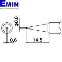 Tip hàn HAKKO T18-D08
