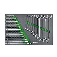 TOPTUL GED2813 콤비네이션 & 더블 링 렌치 세트 (28 pcs)