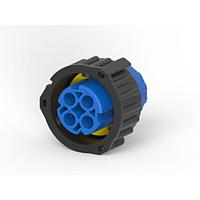 Vỏ ổ cắm 2.5 loại 4 chân kết nối hình tròn AMP Connectors - TE Connectivity 4-1719434-1