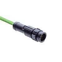 Amphenol LTW AD-02BMMM-QL8P15 Sensor Cables / Actuator Cables SPE, X-Lok Interface, Plastic, 5A, 02 pins, Male Connector, Male Contact, Straight, Push Lock, Overmolded, Length 15000mm, IP68