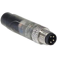 Bulgin PXPPNP08FIM04ACL030PVC Sensor Cables / Actuator Cables M8 A-coding 4P Male Straight Moldin
