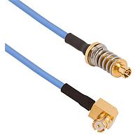 Amphenol SV Microwave FV67SMPM-047-FRSMP-180 RF Cable Assemblies VITA 67.1/2 SMPM to SMP R/A F 18"Cable