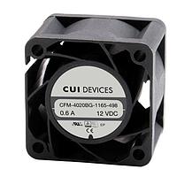 Quạt trục DC hướng trục, vuông 40 mm, 28 mm, 12 Vdc, bi, 20000 vòng/phút, 24.38 CFM, TS Same Sky (formerly CUI Devices) CFM-4028BG-1200-568-20