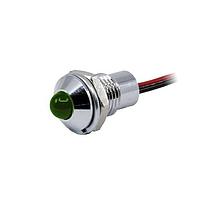 VCC CC-1-3047-9910-I Panel Mount Reflector LEDs PMI Dia .319" (8.10mm) Green 24V