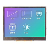 Riverdi SM-RVT35AHBNWN00 ຈໍ TFT LCD 3.5", EVE3, ບໍ່ມີກອງ, ບໍ່ມີການສະຕິດສອດ