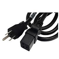 Lantronix SLPP12310-01 Power Cords IEC60320/C 19 to NEMA 5-15P (15A)10ft