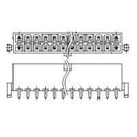 AMP Connectors - TE Connectivity 2-1775099-7 パワー・トゥ・ザ・ボード ATX PWR CONN 2 BDLK 20 POS