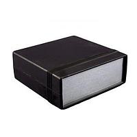 Hammond Manufacturing 1598ASGY インスツルメント ABS アルミエンド付き 6.18x3.7x1.42インチ グレー