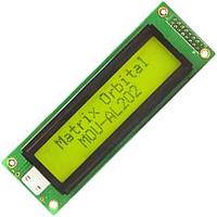 Matrix Orbital MOU-AL202C-XY3SE LCD Character Display Modules ພື້ນຫຼັງສີດຳ ຕົວອັກສອນສີເຫຼືອງ
