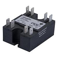 Carlo Gavazzi RA2A48D25 SSR 2-pole panel mount SSR, Zero-cross switching, dual control, Operating voltage (Ue): 42 - 530 Vac (1200 Vp), Rated current (Ie): 25 Aac, Control voltage (Uc): 4.5 - 32 Vdc