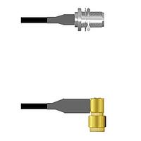 Amphenol Custom Cable Q-23037000D009i RF Cable Assemblies N-SJB/SMA-RP LMR19 9I