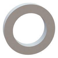 Essentra Components 17W06620 Flat Washer Flat Washer, .440 ID, .662 OD, .122 Thick, Natural, Nylon