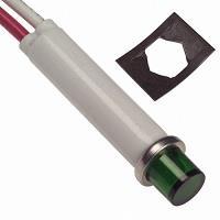 Đèn Báo Bảng Điều Khiển LED Màu Xanh Lá Mờ Lỗ Gắn 5/16" VCC 2191L5-24V