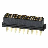 Harwin M80-8501845 Receptacle 9+9 POS DIL FEMALE VERT GOLD