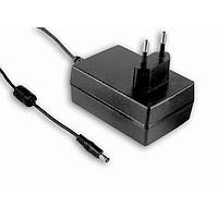 Phích cắm cố định 18W 9V 2A Phích cắm y tế Euro MEAN WELL GSM18E09-P1J