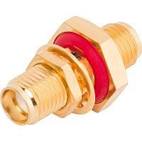 Bộ chuyển đổi RF - Dòng In SMA F sang F Bộ chuyển đổi không từ tính bịt kín Amphenol SV Microwave 1129-4004