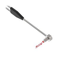 Cảm biến sợi thủy tinh Sợi thủy tinh; Bó tách nhánh 0,06 in; Đầu góc vuông ren M6; Vỏ bọc thép không gỉ dài 2 m; Đầu kết nối cho cảm biến sợi nhựa; Dòng Vantage Banner Engineering BAT66ST5TA-VL