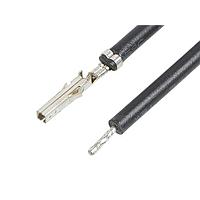 Molex 215341-1101 Pre-Crimped Lead MINI-FIT JR. F-S 75MM 20 AWG BK Sn