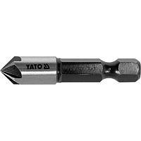 Mũi phay thép gió vát mép chuôi lục giác YATO YT-44722 (45°, 8.3x40mm)