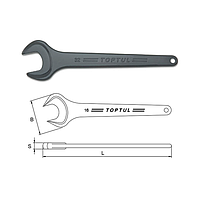 TOPTUL AAAT4545 Single Open End Wrench (45mm, L=374mm)