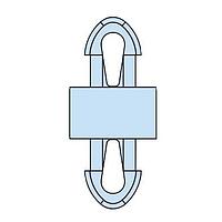 Giá đỡ PCB, Hình giọt nước HSP-MDL-1-12M V-0 TỰ NHIÊN 10 cái Heyco 10453F-P