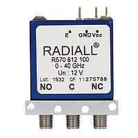 Radiall R570F43030 Coaxial Switches SPDT Ramses SMA 26.5GHz Latching Indicators 28Vdc Diodes Pins Terminals