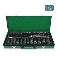 TOPTUL GDAD3201 1/2" DR. Flank Impact Socket Set (32 pcs)