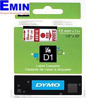 DYMO 63020706 Labelmanager D1 레드 / 화이트 테이프 (12mm x 7m)