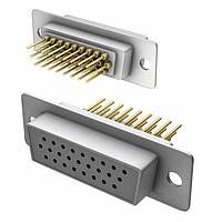 Đầu nối D-Sub mật độ cao 26 chân HD cái IP67 dọc DIP hàn NorComp 780-M26-213R001