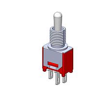 Mountain Switch 108-2MS3T2B3M1QE-EVX トグルスイッチ SPDT ON-OFF-ON はんだ付け