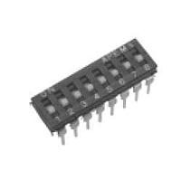 APEM NDI08S DIPスイッチ 8ポジション 0.025A 24VDC 1/2ピッチ