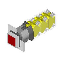 Bộ Hiển Thị Gắn Bảng / Bộ Hiển Thị Công Tắc ACTUATOR MOM 60mm W-AL ĐỎ MSHRM EAO 704.230.6