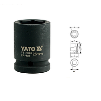 Yato YT-1076 Hexagonal impact socket 3/4" (26mm)