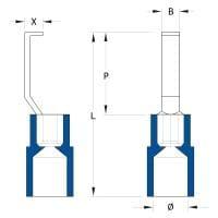 Weidmuller 1312450000 Terminals HBT 2,5 - 3,0 BL